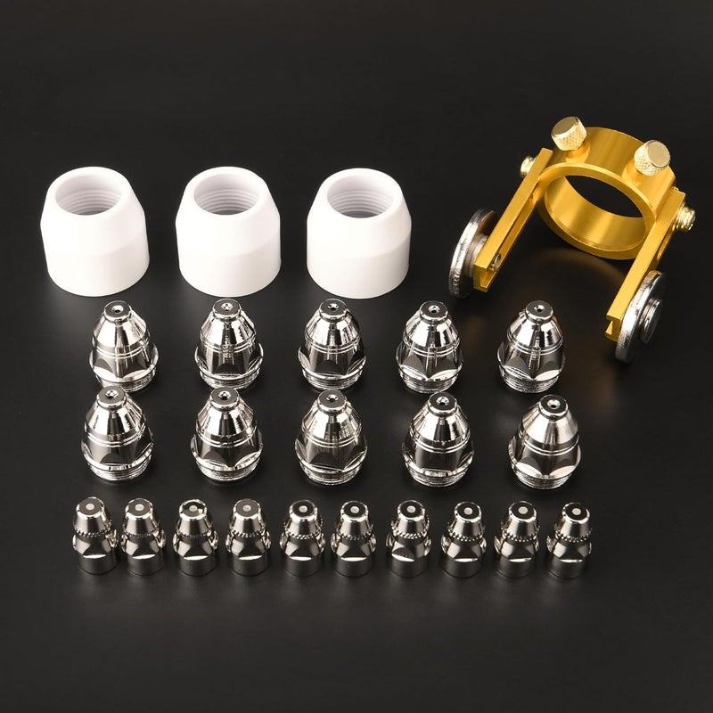 bestarc P-80 Plasma Cutter Torch Consumables, 24Pcs 1.5mm Cutting Torch Nozzle Tips Electrode Kits, For BTC800DP Plasma Cutter - Image 3